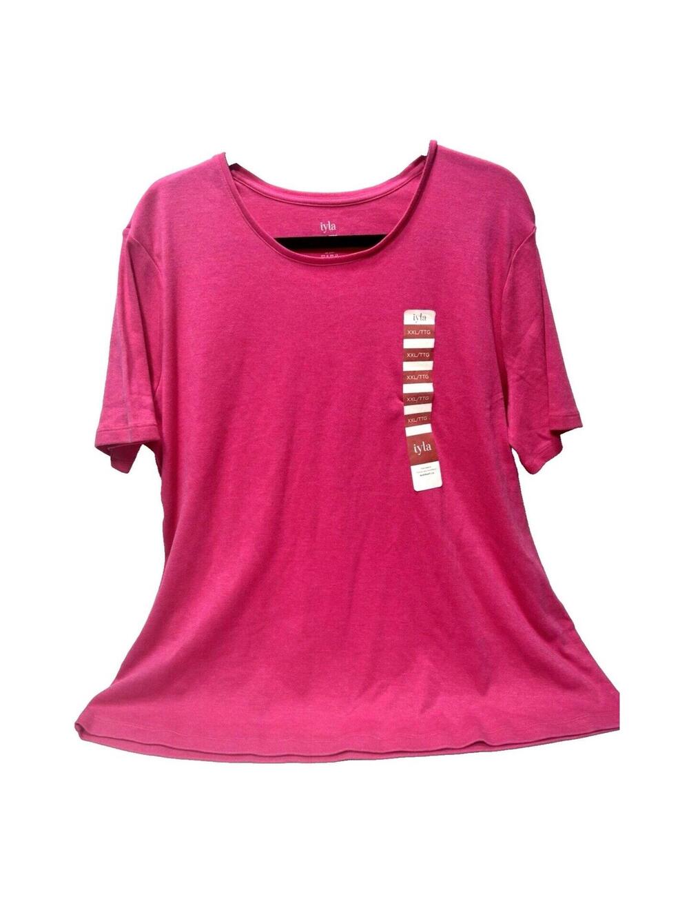 Solid Pink T-Shirt Size XXL Women's Tee Shirt Top - Brand New by Iyla